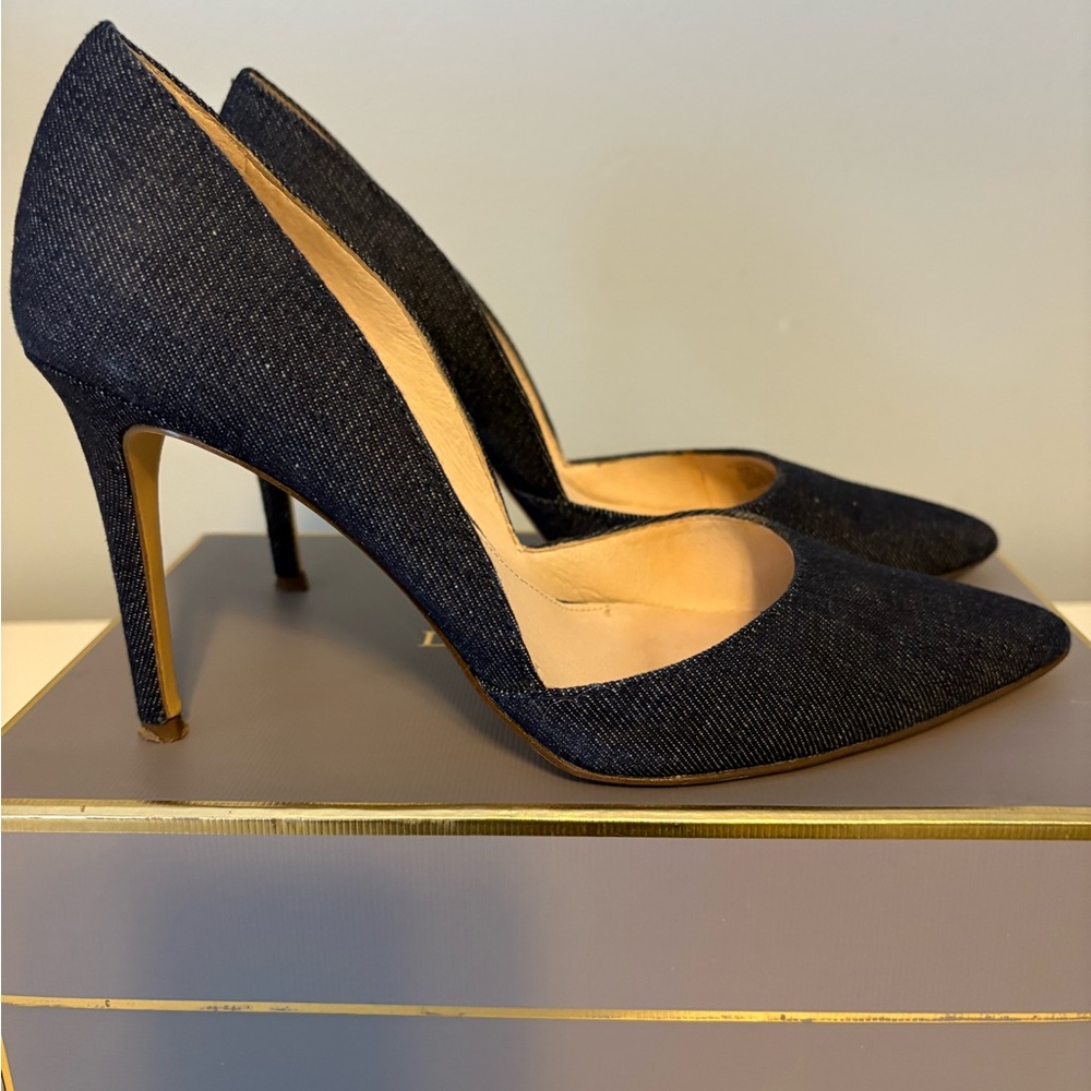 Elegant Denim Stiletto Heels